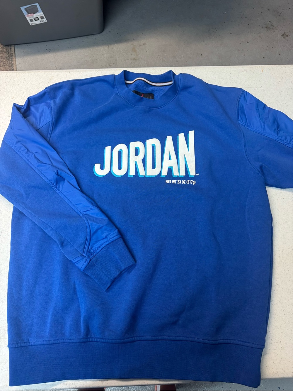 Jordan Men's Crewneck Sweatshirt in Royal Blue with White Logo